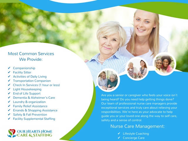 OUR HEARTS HOME CARE & STAFFING LLC
